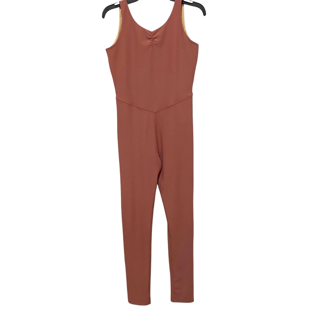 Old Navy Kids Bodysuit Romper Jumpsuit Sleeveless Active Wear Mauve pink Size 14